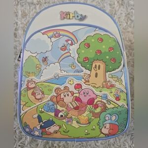 Nintendo Kirby Rainbow Picnic, RAINBOW ZIPPER Mini Backpack/HANDBAG  BRAND NEW